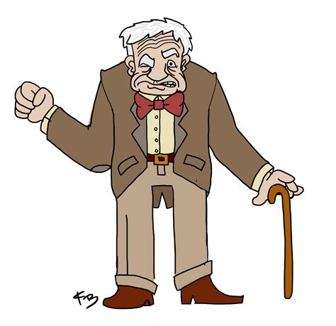 8201 grumpy old man clipart free. . Clipart old man